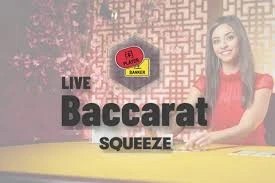 Baccarat Squeeze by Evolution, showcased at 5gringos-gr.gr – game logo