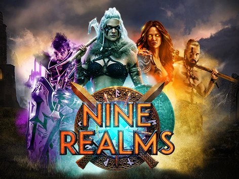 Nine Realms logo – Slots by Red Tiger Gaming at 5Gringos